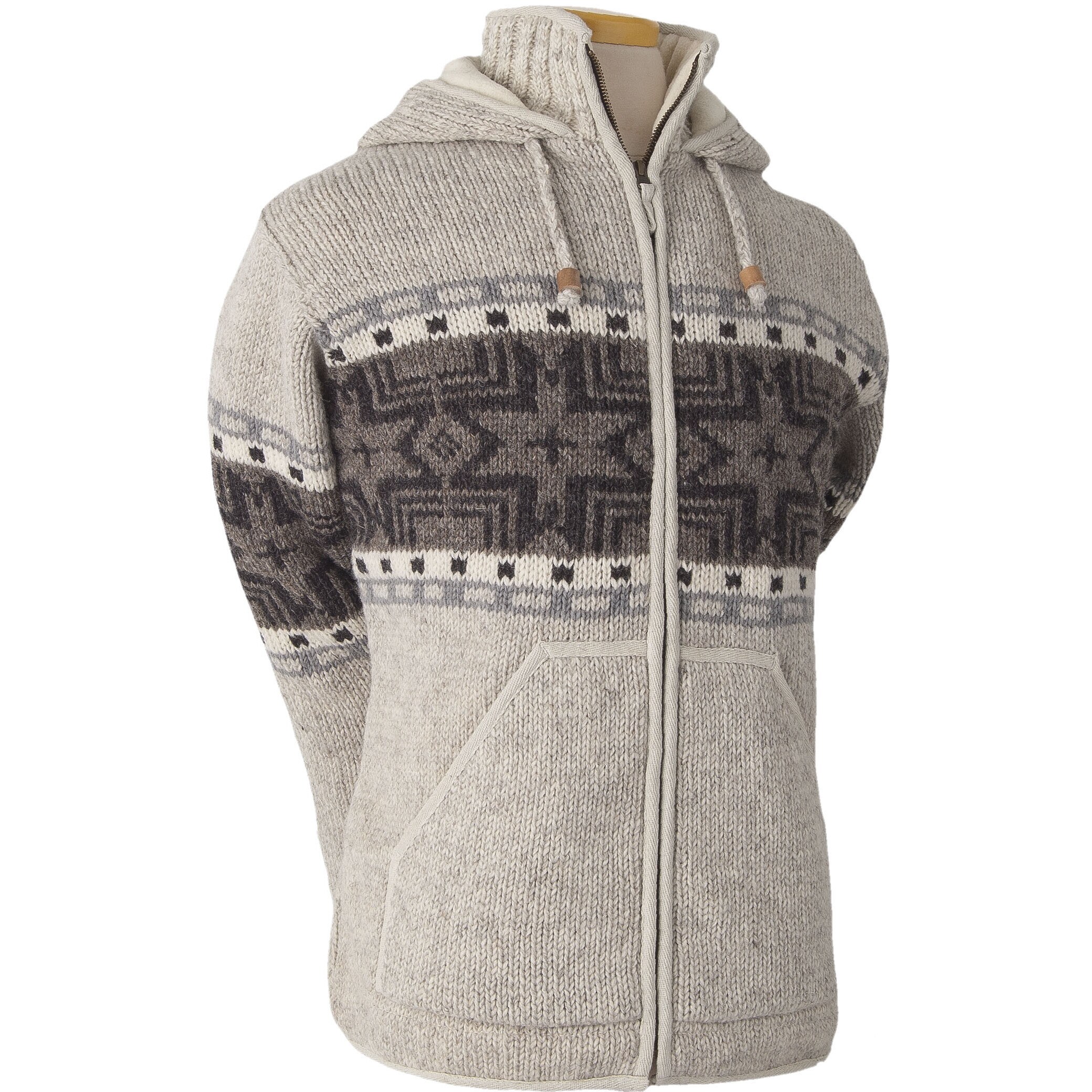 100 wool hoodie mens