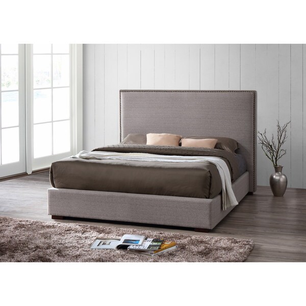 Benjamin Upholstered Queen Size Platform Bed Free Shipping Today Benjamin Upholstered Queen Size Platform Bed