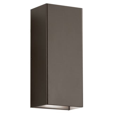 Kichler Lighting Walden Collection 2-light Architectural Bronze LED Indoor/Outdoor Wall Sconce