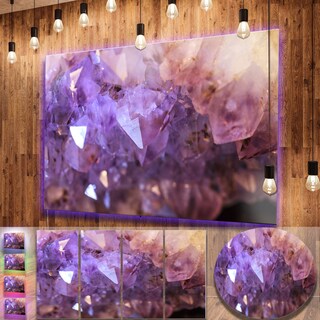 Purple Metal Wall Art designart 'purple white natural amethyst geode' large abstract Purple Metal Wall Art designart 'purple white natural amethyst geode' large abstract
