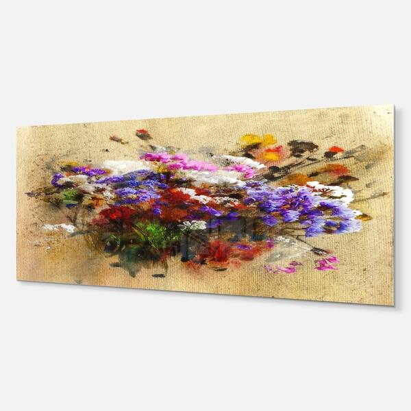 Shop Designart Floral Still With Bunch Of Flowers Floral Metal