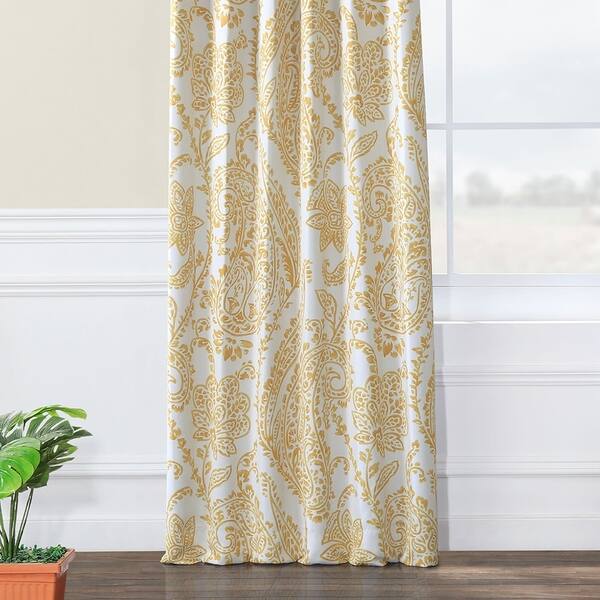 Shop Exclusive Fabrics Tea Time China Blue Blackout Curtain Panel