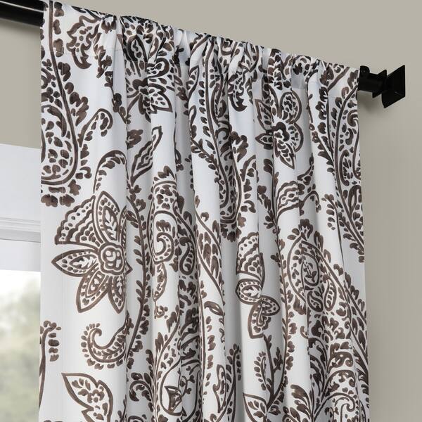 Shop Exclusive Fabrics Tea Time China Blue Blackout Curtain Panel