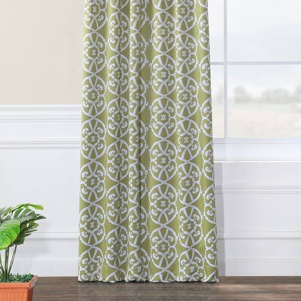 Shop Exclusive Fabrics Secret Garden Leaf Green Blackout Curtain