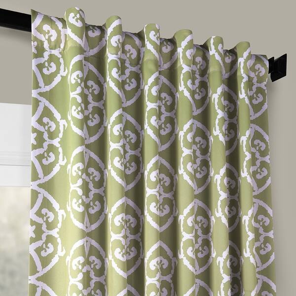 Shop Exclusive Fabrics Secret Garden Leaf Green Blackout Curtain