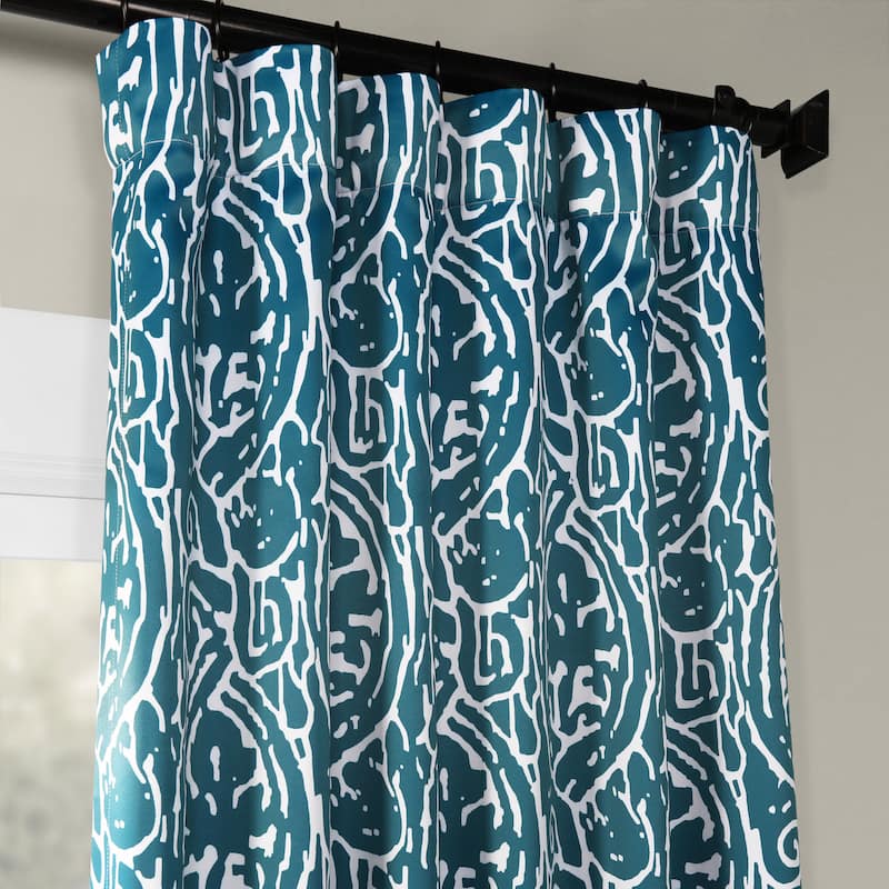 Exclusive Fabrics Abstract Room Darkening Curtain Panel Pair (2 Panels)