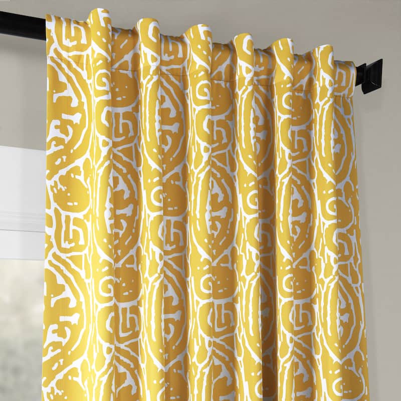 Exclusive Fabrics Abstract Room Darkening Curtain Panel Pair (2 Panels)