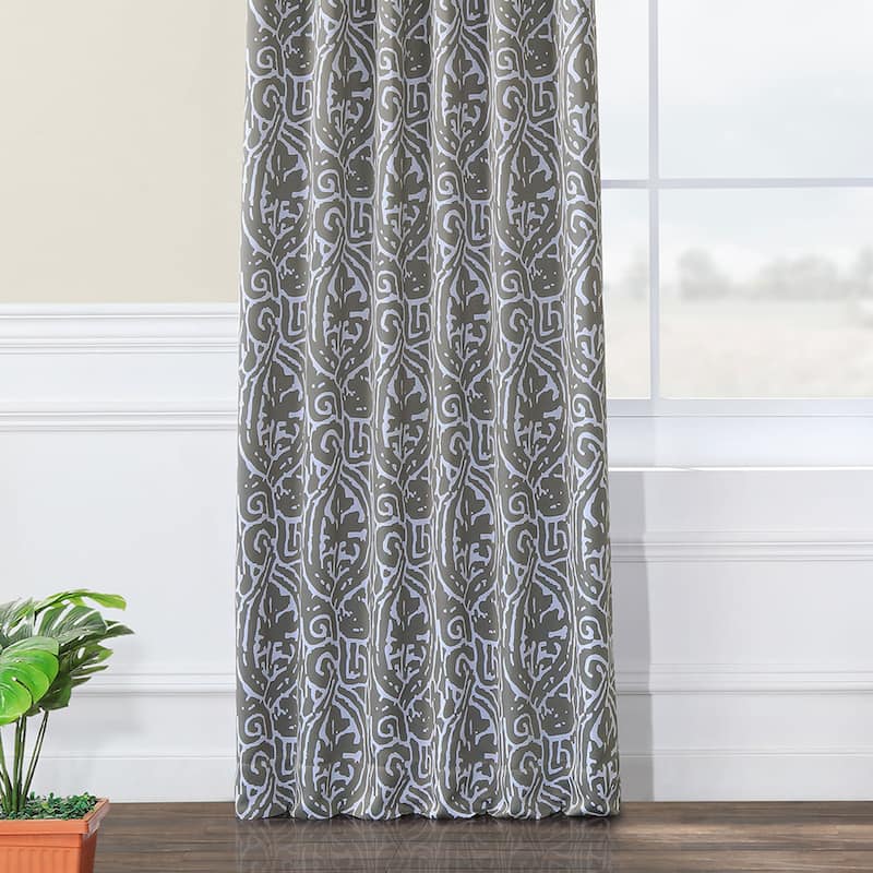 Exclusive Fabrics Abstract Room Darkening Curtain Panel Pair (2 Panels)