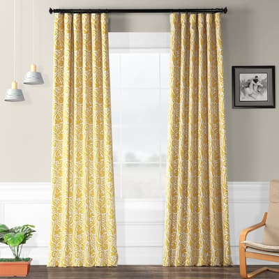 Exclusive Fabrics Abstract Room Darkening Curtain Panel Pair (2 Panels)