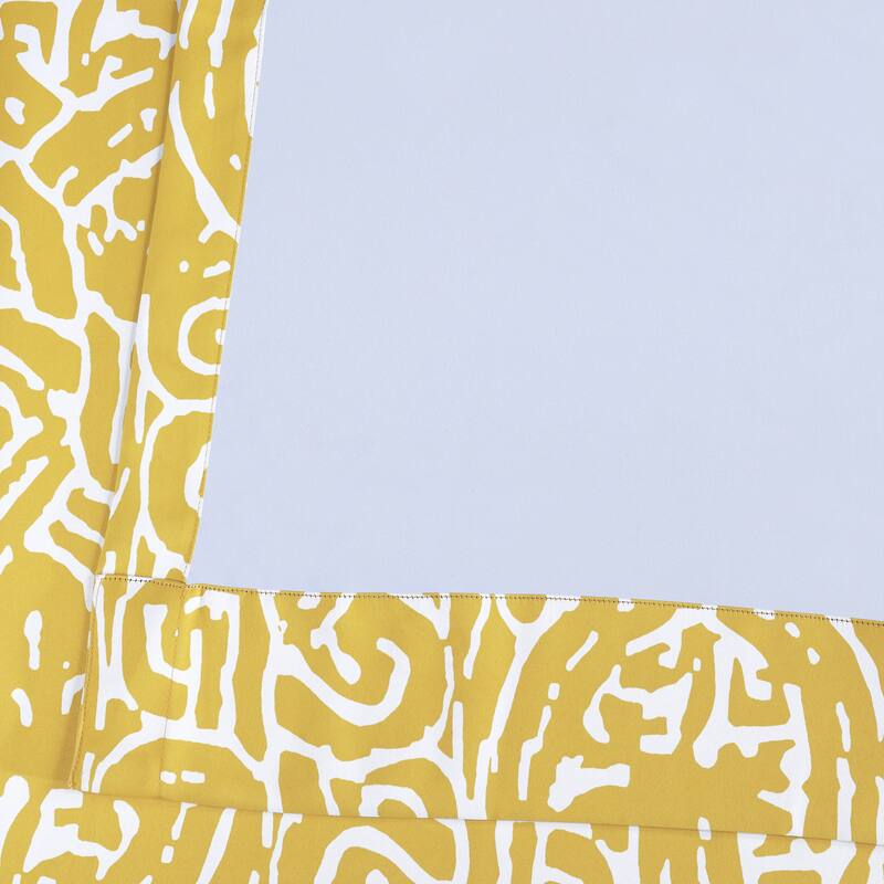 Exclusive Fabrics Abstract Room Darkening Curtain Panel Pair (2 Panels)