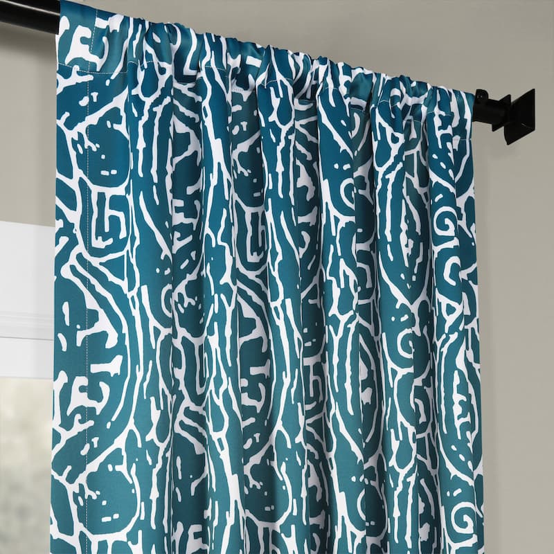 Exclusive Fabrics Abstract Room Darkening Curtain Panel Pair (2 Panels)
