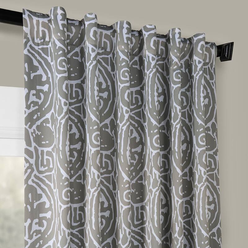 Exclusive Fabrics Abstract Room Darkening Curtain Panel Pair (2 Panels)