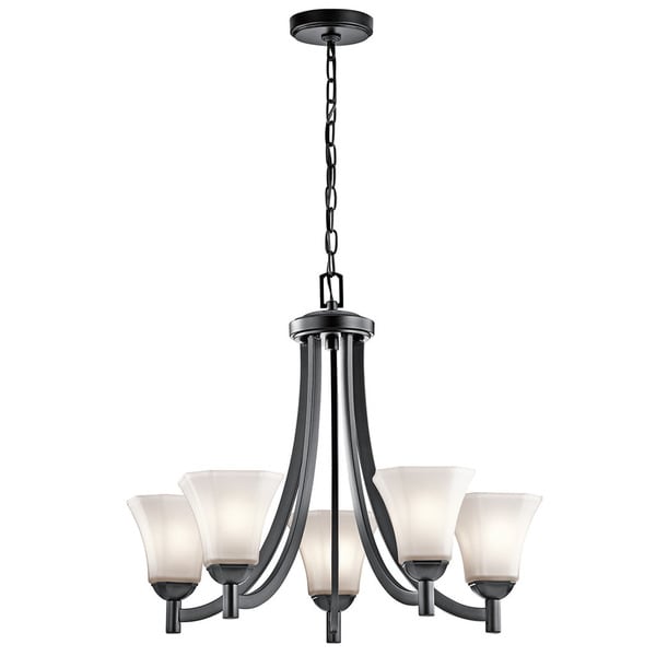 Kichler Lighting Serina Collection 5 Light Black Chandelier Kichler Lighting Serina Collection 5 Light Black Chandelier