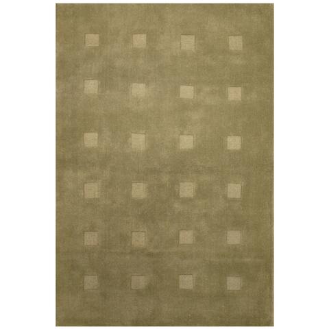 HERAT ORIENTAL Handmade One-of-a-Kind Tibetan Wool Rug - 3'10 x 5'10