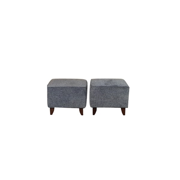 Shop Sofa Trendz Bindel Grey Curved Sectional Sofa With Ottoman