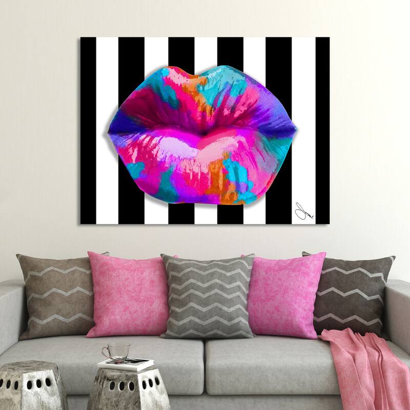 BY Jodi "Pucker Up" Giclee Print Canvas Wall Art