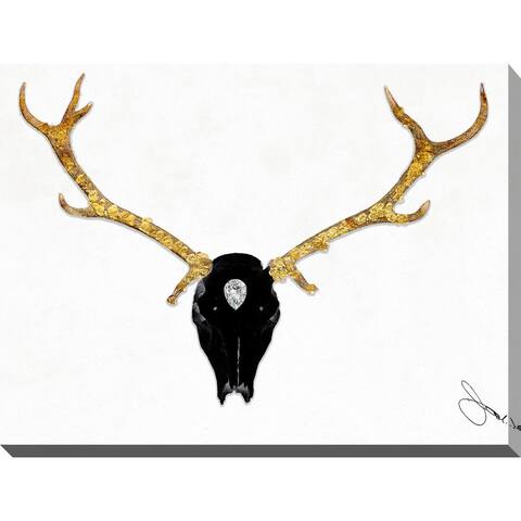 BY Jodi "Long Horn 1" Giclee Print Canvas Wall Art