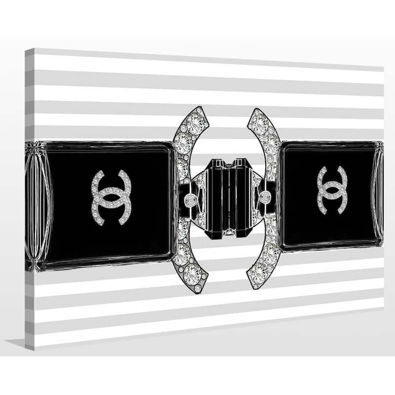 'C to C Chanel' by Jodi Giclee Print Gallery-wrapped Canvas Wall Art - Black/White