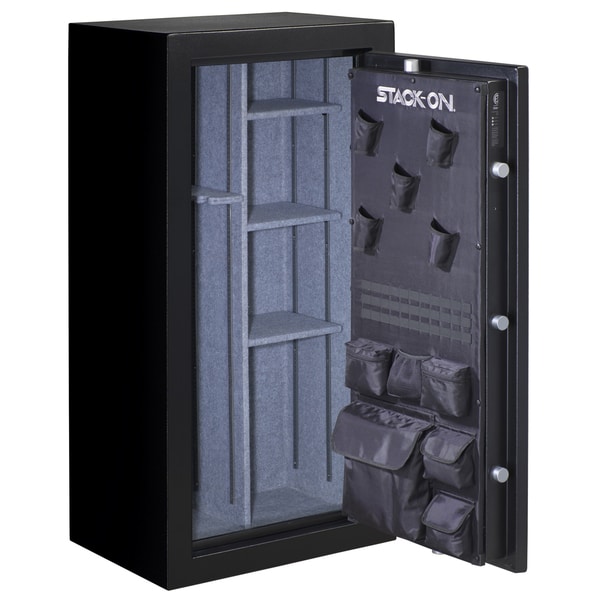 Stack-On 27-30 Gun with Electronic Lock, Matte Black