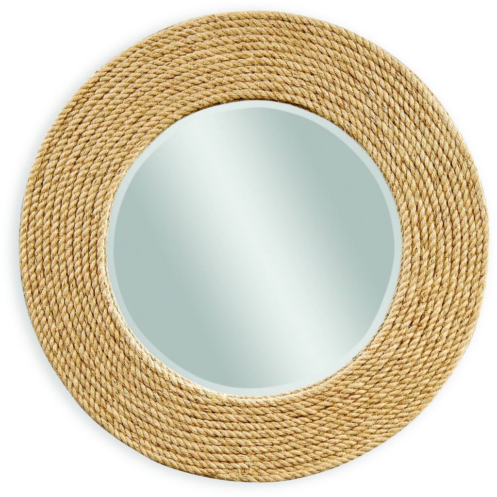 Palimar Sisal Rope and Glass Wall Mirror