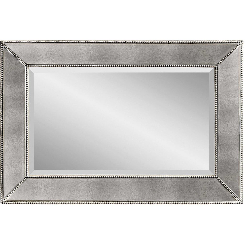 Beaded Clear-framed Wall Mirror