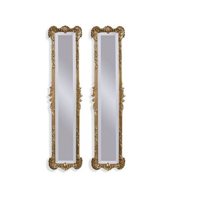 Helena Gold Resin 2-panel Mirrors