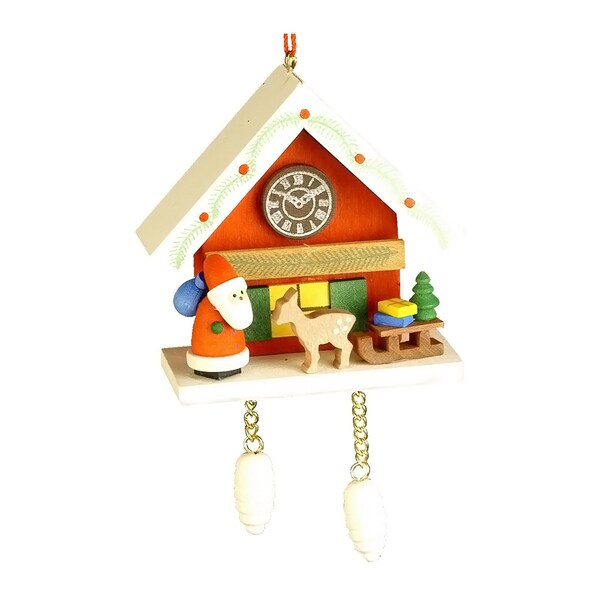 Ulbricht Santa With Red Cuckoo Ornament Free Ulbricht Santa With Red Cuckoo Ornament