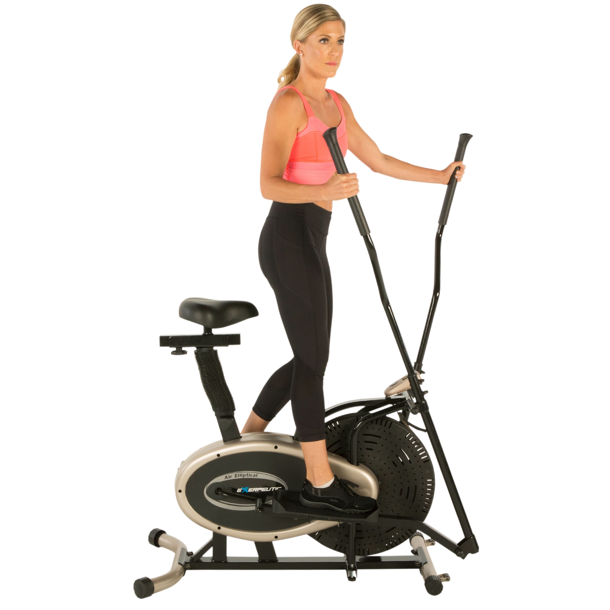 Exerpeutic gold xl9 aero elliptical and exercise bike cheap dual trainer