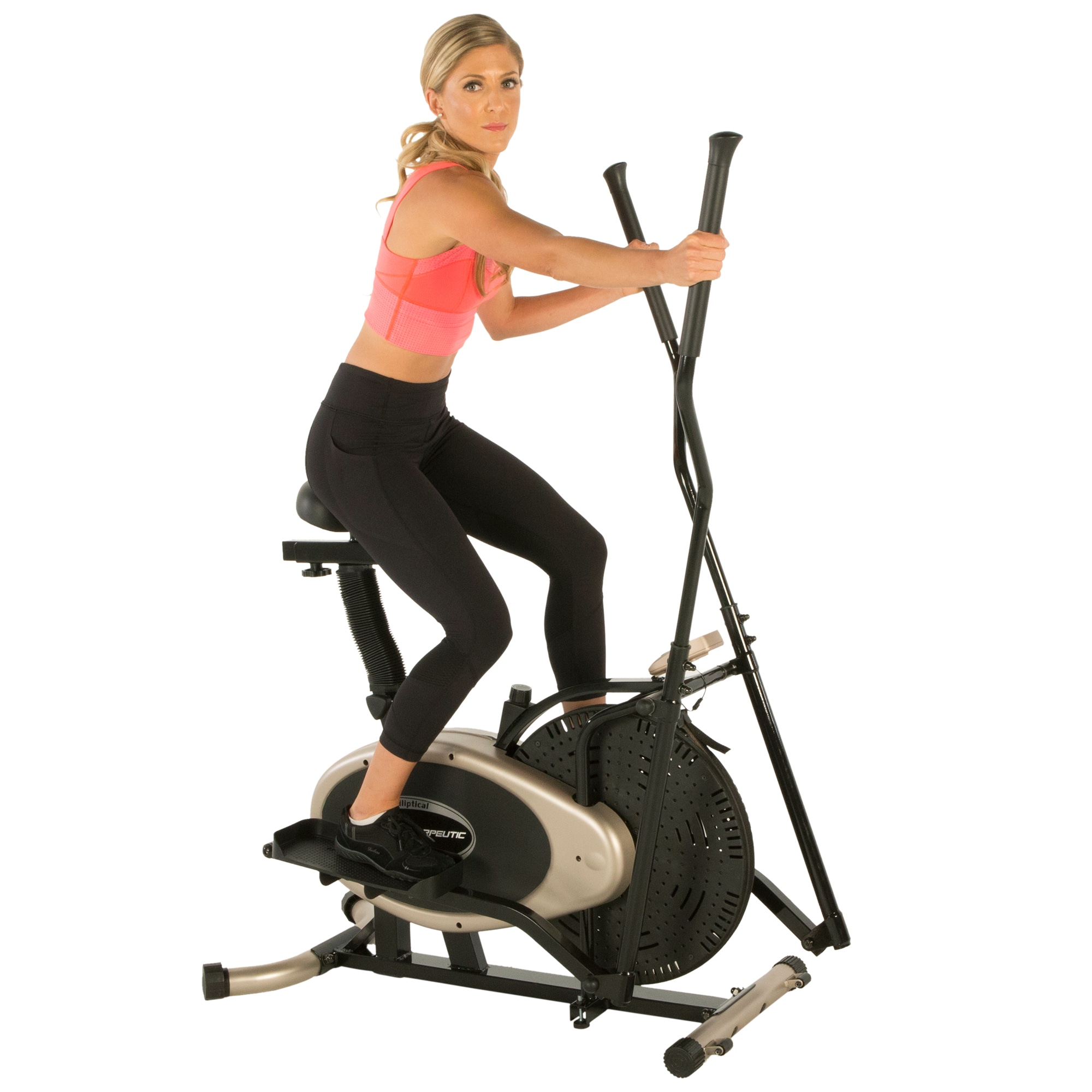 Exerpeutic GOLD XL9 Aero Elliptical and Exercise Bike Dual Trainer