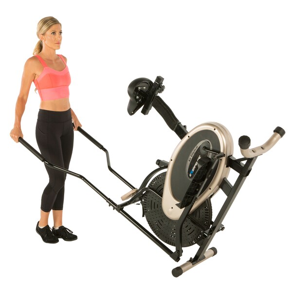 exerpeutic gold xl9 aero elliptical and exercise bike dual trainer