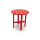 POLYWOOD 18-inch Outdoor Round Side Table - Sunset Red