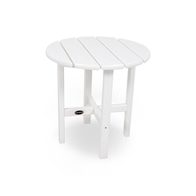 POLYWOOD 18-inch Outdoor Round Side Table