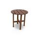 POLYWOOD 18-inch Outdoor Round Side Table - Teak