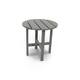 POLYWOOD 18-inch Outdoor Round Side Table - Slate Grey