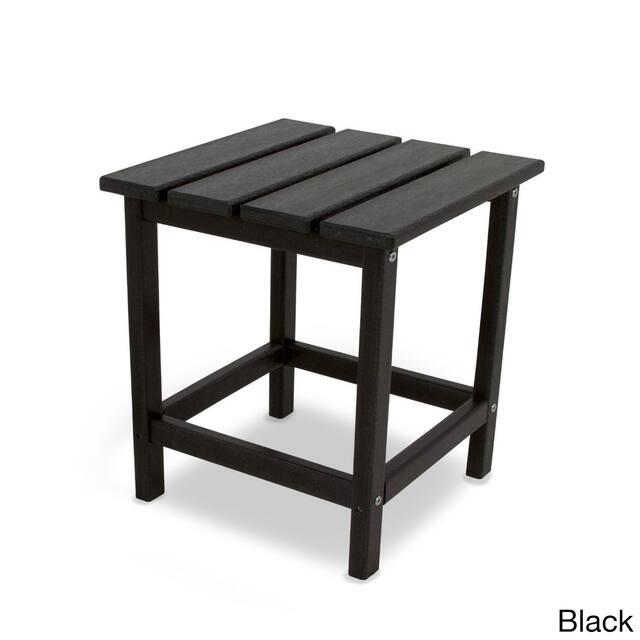 POLYWOOD® Long Island 18-inch Side Table - Black