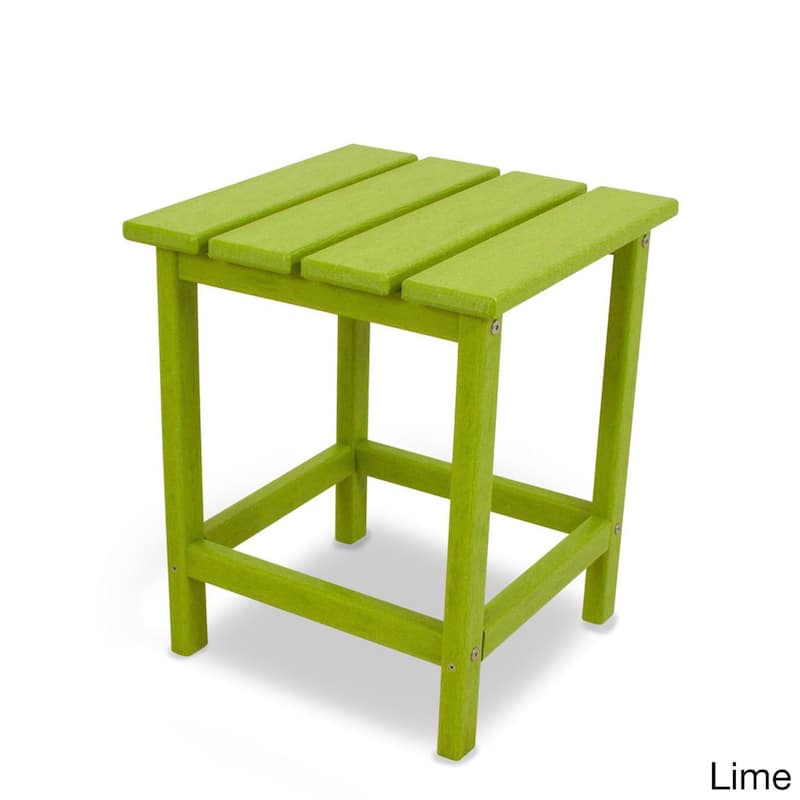 POLYWOOD Long Island 18-inch Side Table - Lime