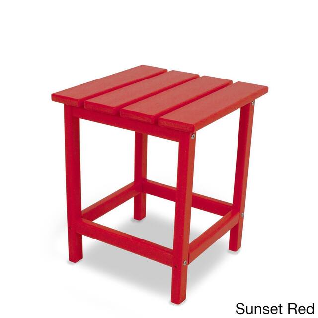 POLYWOOD® Long Island 18-inch Side Table - Sunset Red