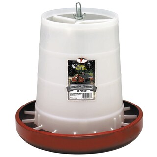 Shop Pet Lodge 22 Lb Red Plastic Hanging Feeder Free Shipping On