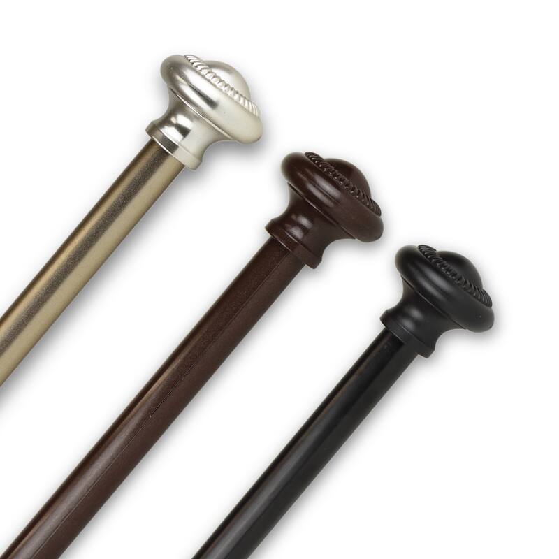 InStyleDesign Cabernet Adjustable Curtain Rod 7/16-Inch