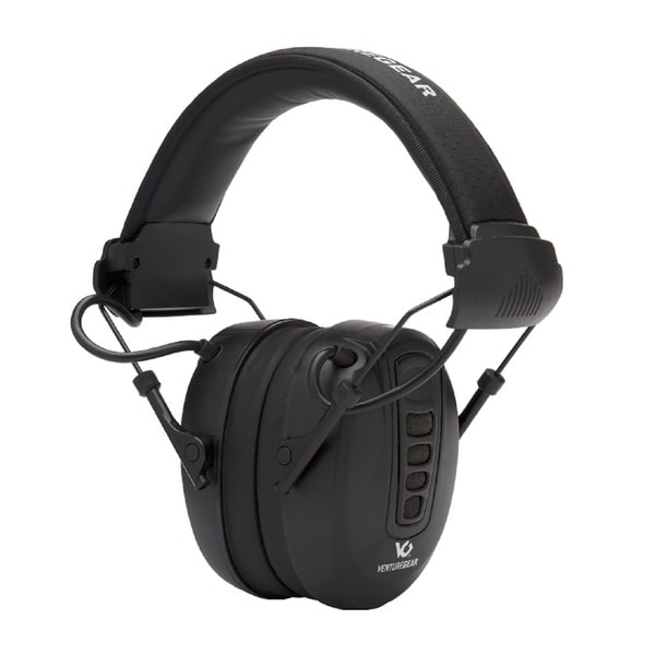 Pyramex Venture Gear Clandestine Black 24dB Electronic Earmuffs