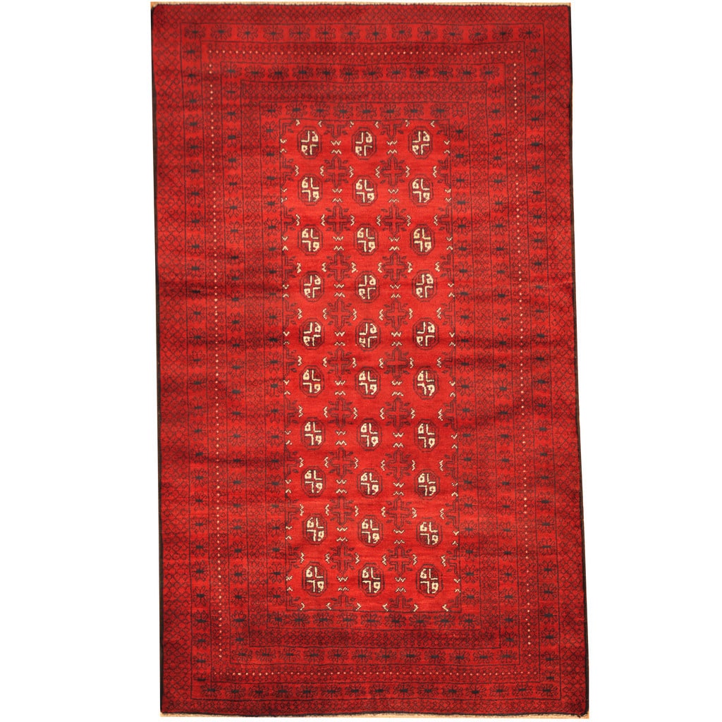 Handmade One-of-a-Kind Balouchi Wool Rug (Afghanistan) - 3'10 x 6'6