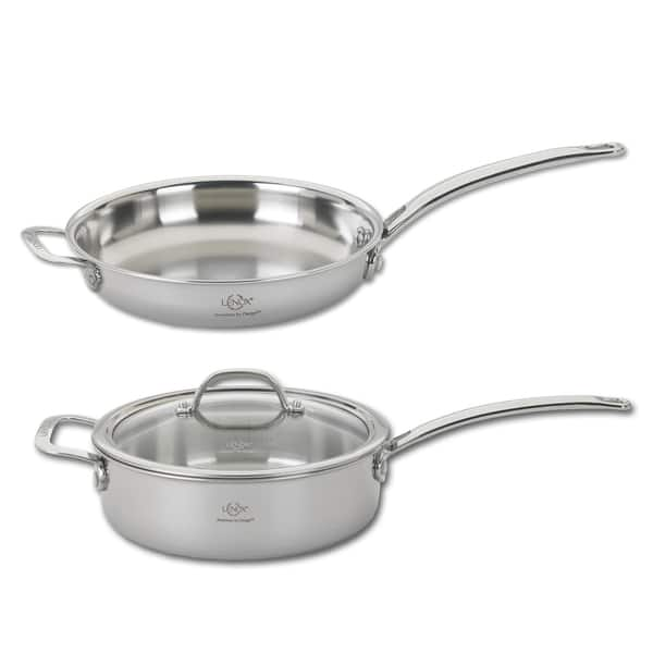 French Classic Tri-Ply Stainless Cookware 3 Piece Double Boiler Set