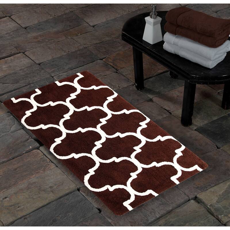 Saffron Fabs Soft Cotton Bath Rug (50 x 30)