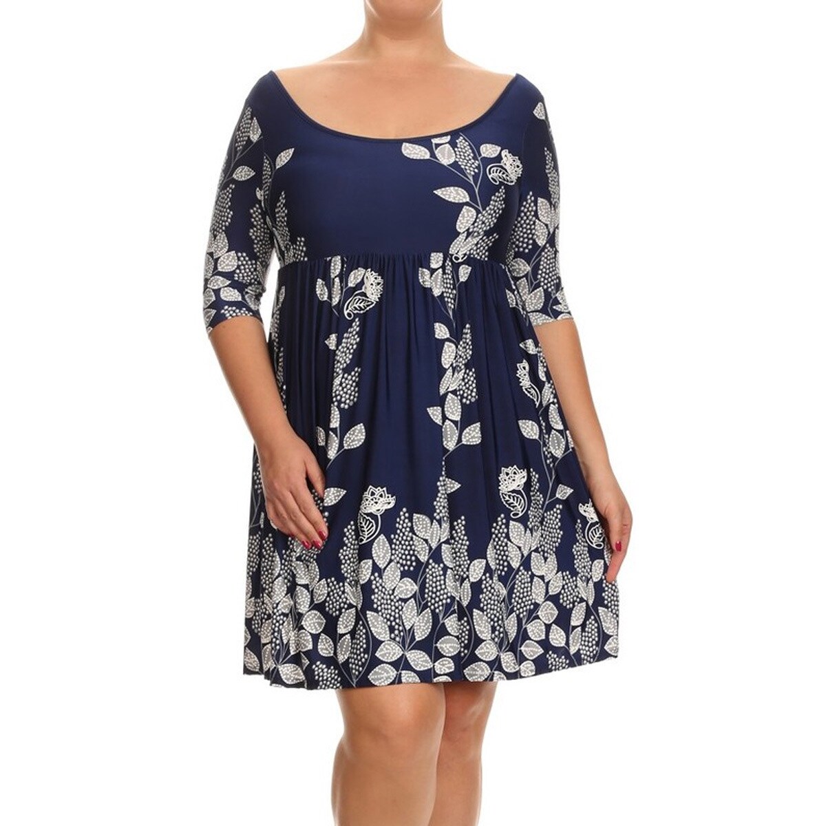 Plus Size Floral Paisley Dress 