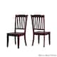 Option Oak Table with Berry Red Chairs