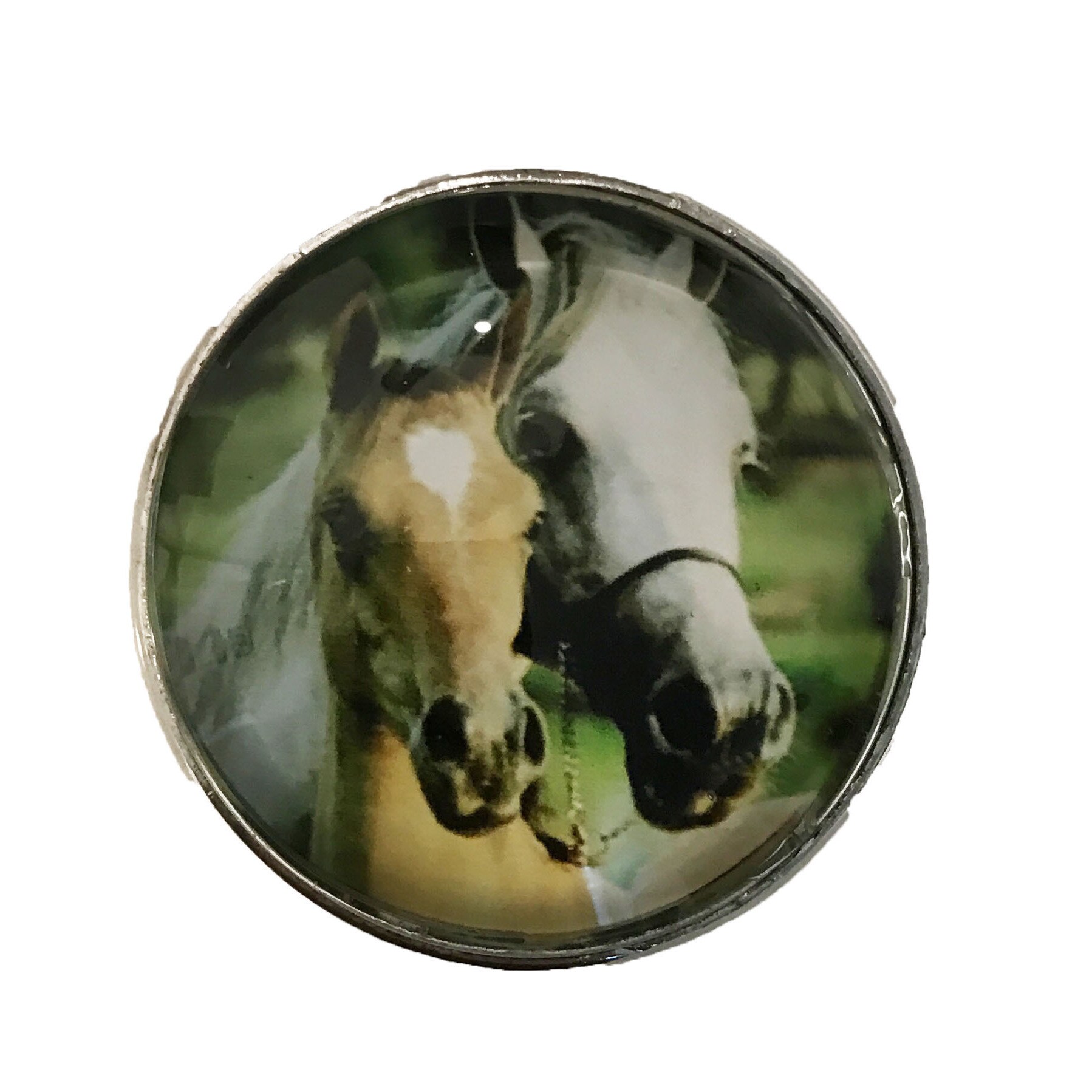 Shop Horses Glass Knob Drawer Pulls Pack Of 6 Free Shipping On