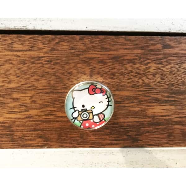 Shop Hello Kitty Camera Glass Knobs Drawer Pulls Pack Of 6