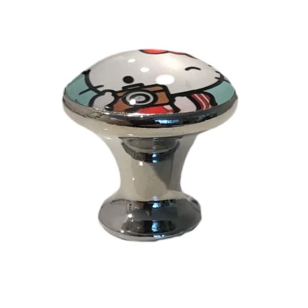 Shop Hello Kitty Camera Glass Knobs Drawer Pulls Pack Of 6