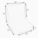 preview thumbnail 4 of 6, Sorra Home Sunbrella Canvas Indoor/Outdoor 2-piece Cushion and Pillow Set