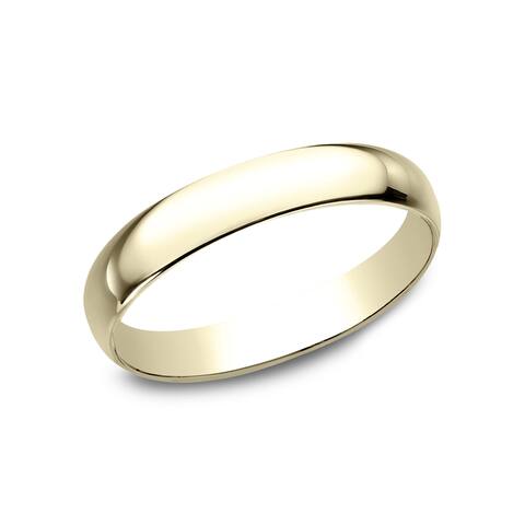 Men's 10k Yellow Gold 3-millimeter Traditonal-fit Wedding Band - 10K Yellow Gold - 10K Yellow Gold